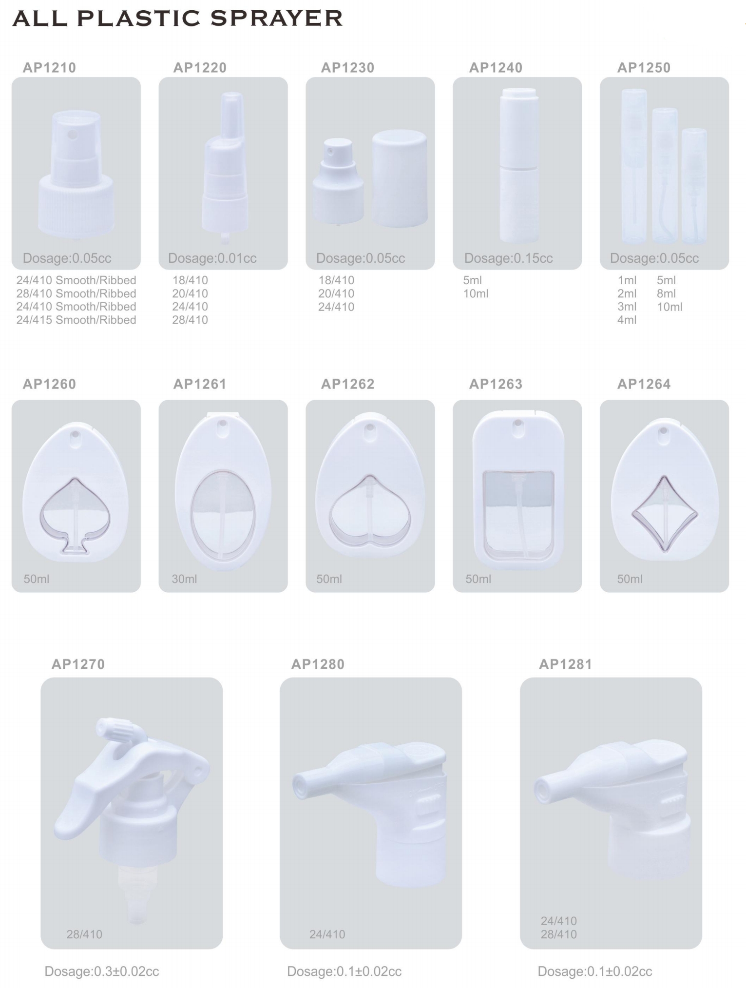 All plastic sprayer All plastic sprayer