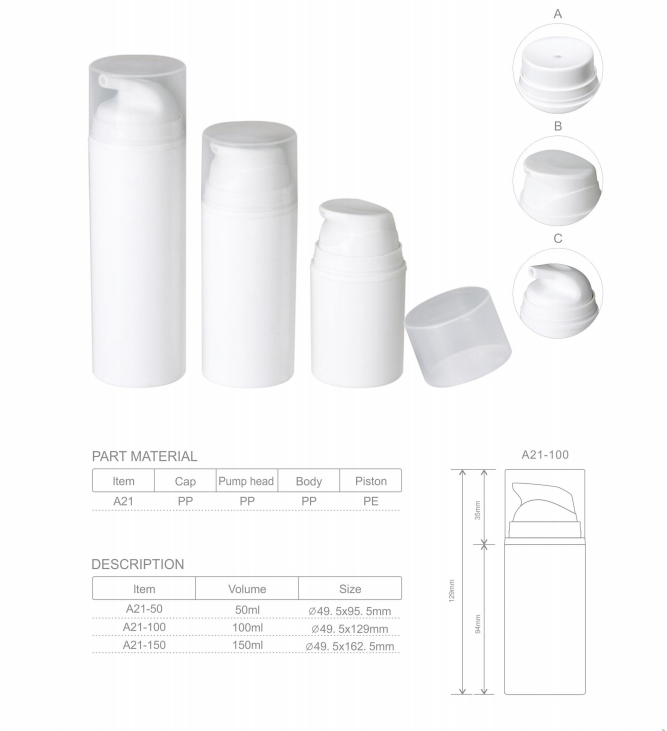 airless bottle airless pump bottle