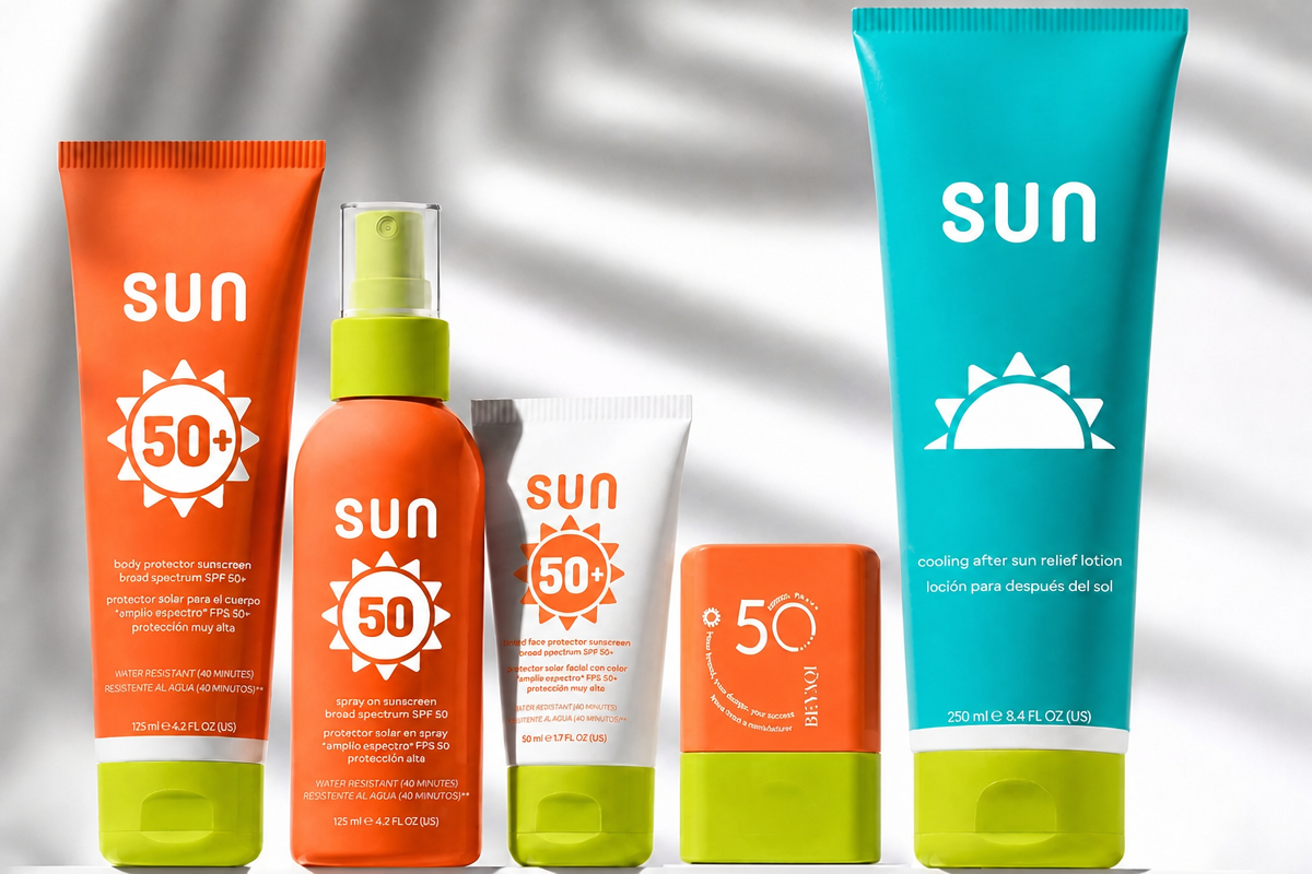 suncare packaging