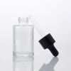 Wholesale OEM Clear Skin Care Serum Essential Oil 30 Ml Glass Dropper Bottle,Oil Dropper Bottle Flask with Black Dropper