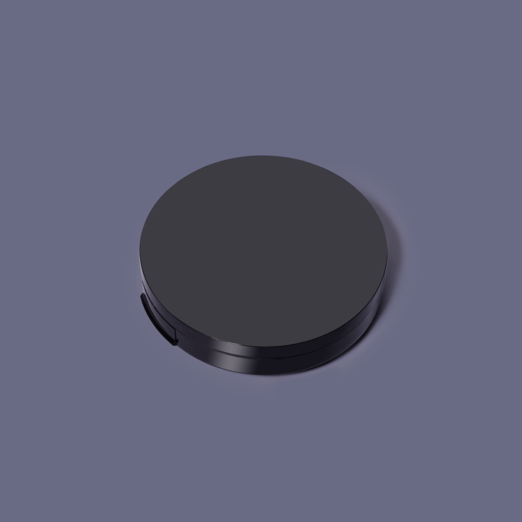 OEM ODM Logo Special Design Cosmetic Two Layers Custom Logo Plastic Empty Round Blush Compact Powder Case with Mirror