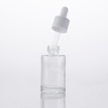 Wholesale OEM Clear Skin Care Serum Essential Oil 30 Ml Glass Dropper Bottle,Oil Dropper Bottle Flask with Black Dropper