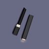 High Quality Slim Lip Balm Container Cosmetic Packaging Square White Black Thin Lipstick Tube 