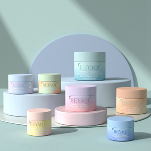 Customized Empty Luxury Skin Care Glass 30g 50g Colorful Cosmetic Jar Reusable Cosmetic Jar Cute Cosmetic Jars