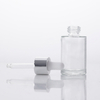Glass Empty Clear Skin Care Serum Essential Oil 30 Ml Glass Dropper Bottle,Oil Dropper Bottle Flask with Black Dropper