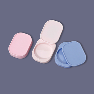 Cosmetic Packaging Creative Design 3g Single Compact Powder Case Empty Blush Compact Packaging with Rotated Cap