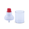 Cosmetic 18mm White Red Treatment 18/410 Cosmetic Lotion Pump Cream Pump with Cap,skincare Packaging Treatment Pump
