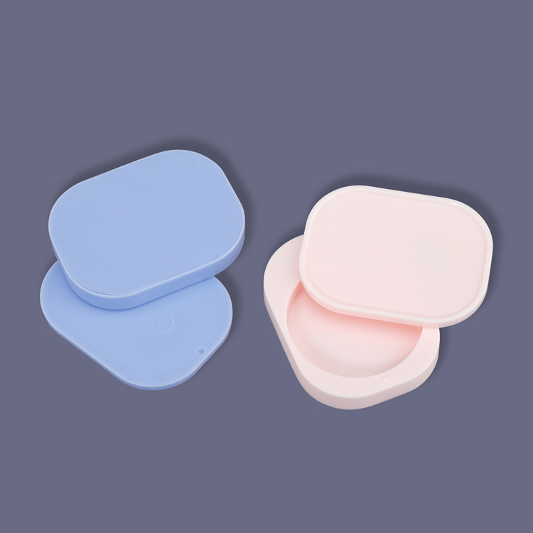 Cosmetic Packaging Creative Design 3g Single Compact Powder Case Empty Blush Compact Packaging with Rotated Cap