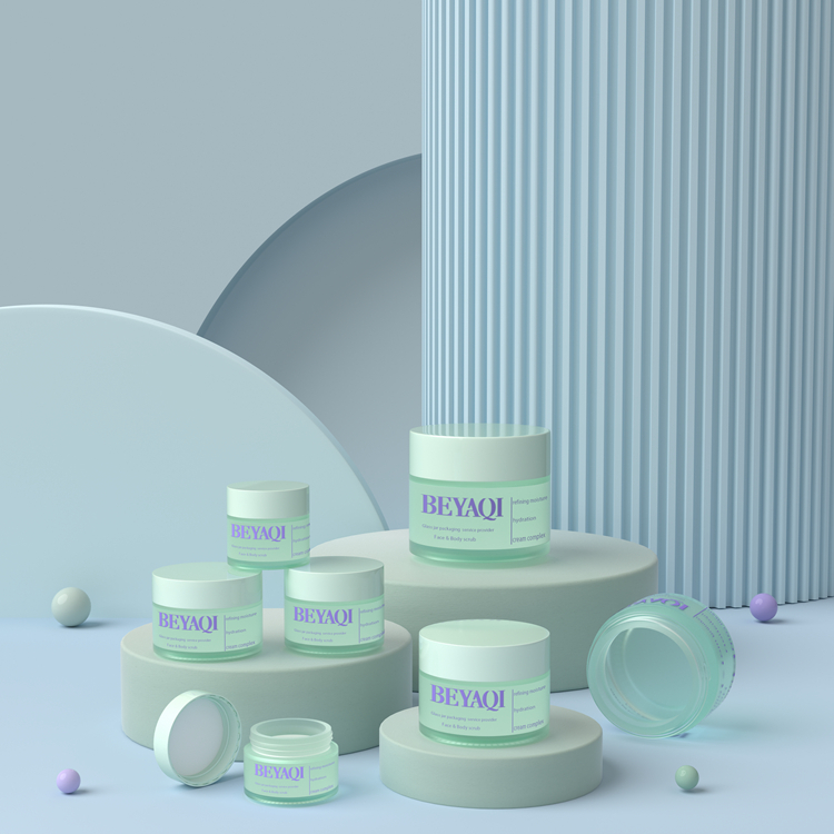 Luxury Skincare Eco Friendly Cosmetic Glass 30g Cosmetic Jar Customizable Cosmetic Jars Cosmetic Jar Glass