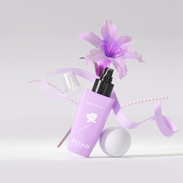 Skin Cosmetics Packaging Containers Glass Bottle,glass Colored Transparent Cosmetic Bottles,glass Cosmetics Bottles in Purple