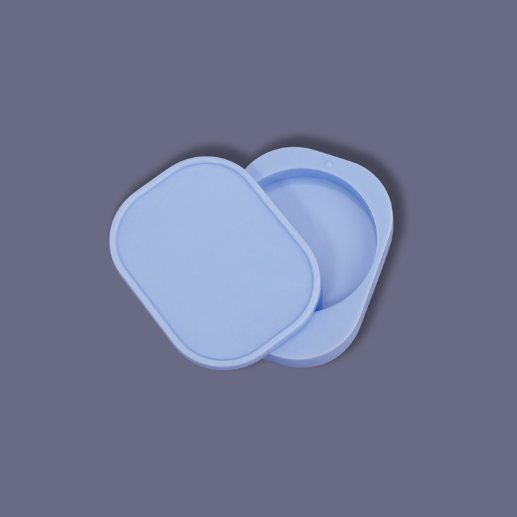Cosmetic Packaging Creative Design 3g Single Compact Powder Case Empty Blush Compact Packaging with Rotated Cap