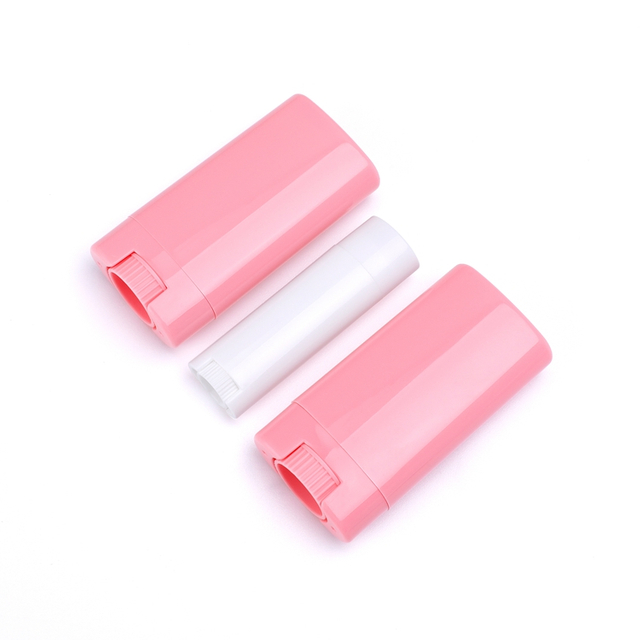 Free Sample Custom White Clear Oval Shape Empty 5g 15g PP Deodorant Antiperspirant Bottle Perfume Deodorant Bottle