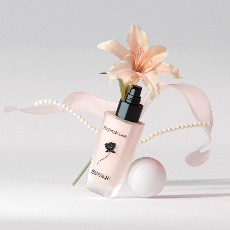 Wholesale Cosmetic Packaging 15ml 20ml 30ml 40ml Square Clear Empty Serum Lotion Foundation Glass Bottle with Pump