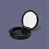 OEM ODM Logo Special Design Cosmetic Two Layers Custom Logo Plastic Empty Round Blush Compact Powder Case with Mirror