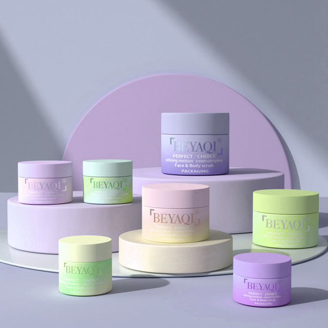 Custom Color Cream Cosmetic High End 20g 30g Yellow Cosmetic Jar Cosmetic Creme Jar Refill Cosmetics Jars