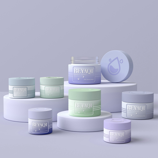 High End Customized Luxury Glass Cosmetic Cream 20g 50g 75g Clear Cosmetic Jars Refill Cosmetics Jars