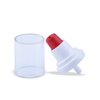 Cosmetic 18mm White Red Treatment 18/410 Cosmetic Lotion Pump Cream Pump with Cap,skincare Packaging Treatment Pump