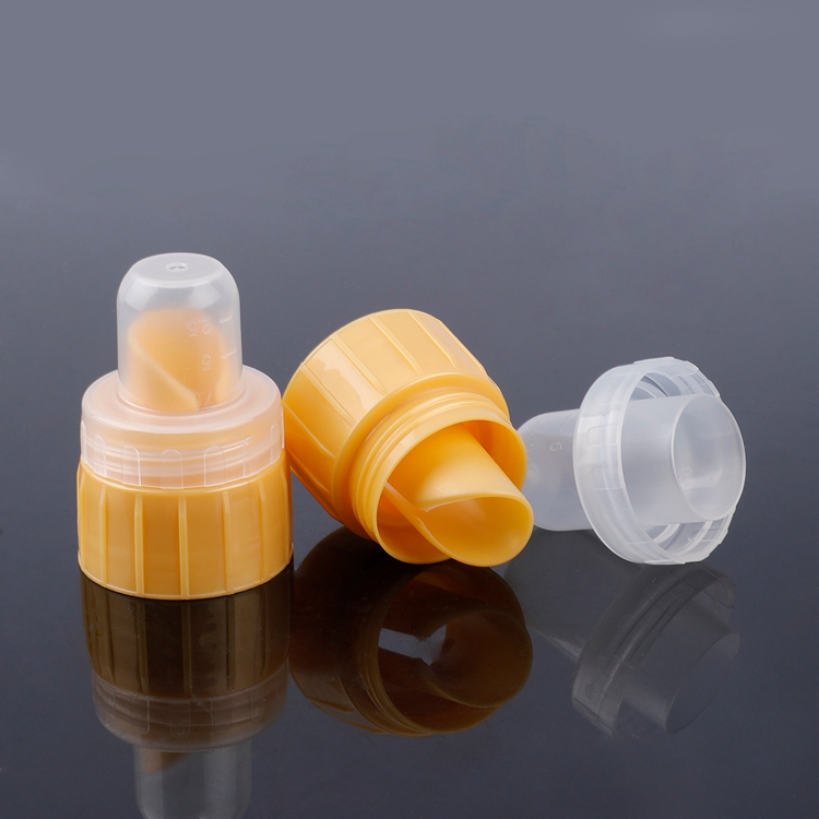 Wholesale Private Label PP Manufacture 38mm Double Wall Liquid Screw Plastic PCR Laundry Detergent Cap,Laundry Detergent Bottle Cap