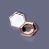 Compact Manufacturer Cosmetic Packaging Hexagonal Highlight Box DIY Rose Gold Empty Blush Powder Case