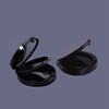 OEM ODM Logo Special Design Cosmetic Two Layers Custom Logo Plastic Empty Round Blush Compact Powder Case with Mirror