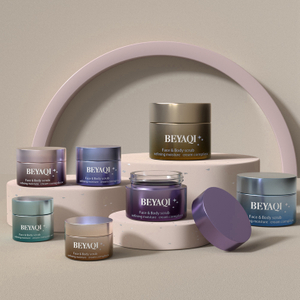 New Design Empty Cosmetic Packaging 20g 75g Cosmetics Glass Jars Cosmetic Containers Jars Glass Jars Cosmetic
