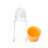 Eco Friendly Wholesale 50ml Glass Cosmetic Perfume Rollon Bottle,Clear Essential Oils Roller Bottle with Plastic Cap