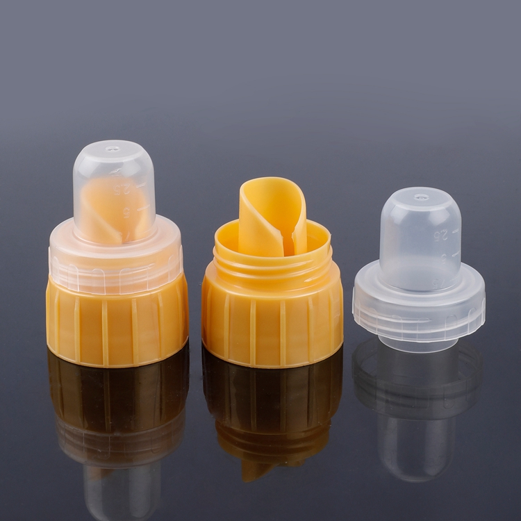 Wholesale Private Label PP Manufacture 38mm Double Wall Liquid Screw Plastic PCR Laundry Detergent Cap,Laundry Detergent Bottle Cap