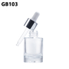 Wholesale OEM Custom Serum Container Clear Printing Logo Empty 30ml Glass Bottle Dropper