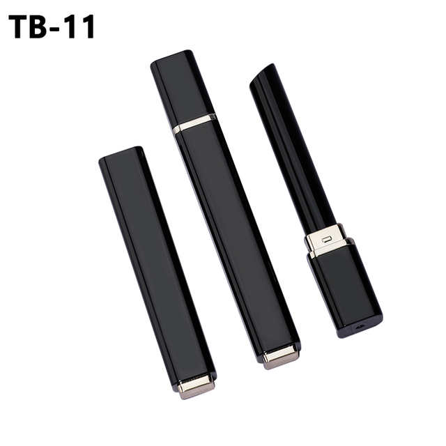 High Quality Slim Lip Balm Container Cosmetic Packaging Square White Black Thin Lipstick Tube 
