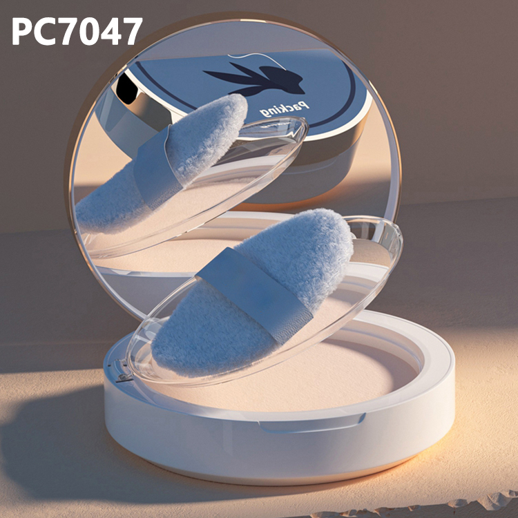 Wholesale Private Label Luxury Loose Powder Case With Mirror 10g ABS Empty Compact Powder Case