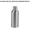 Leather Car Fuel Booster Aluminum Bottle 