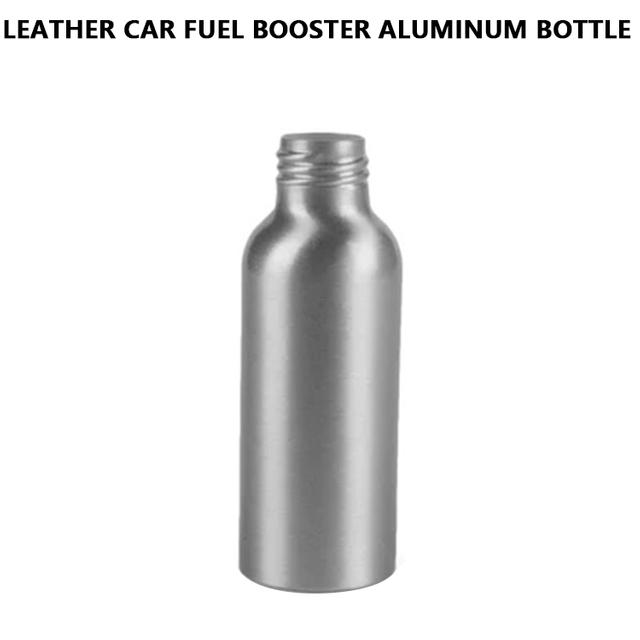 Leather Car Fuel Booster Aluminum Bottle 