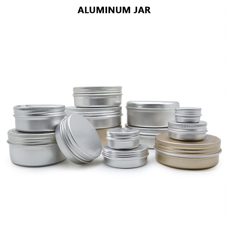 Custom Wholesale Aluminum Can Round Cosmetic Cream Candy Spice Pill Mint Small Metal Mini Tin Box with Screw Lid