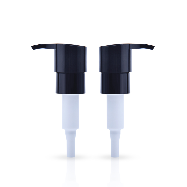 Custom Black Plastic Dispenser 24/410 Eye Body Cosmetic Packaging Foundation Oil Cream Treatment Pump