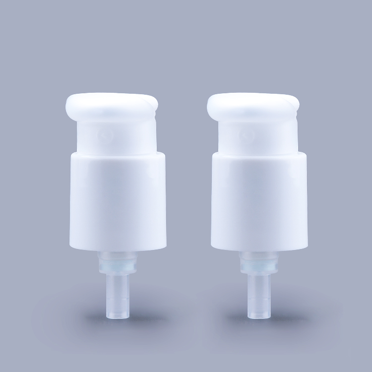 Personal Care Plastic Lotion Dispenser Cap Body 24/410 Eye Cream White Treatment Pump