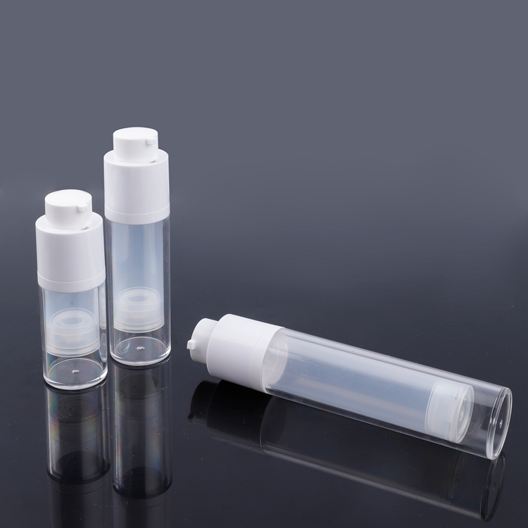 Personal Care Cosmetic Packaging AS PP PE 5ml 10ml 12ml 15ml Airless Lotion Luxury Airless Pump Cosmetic Bottles