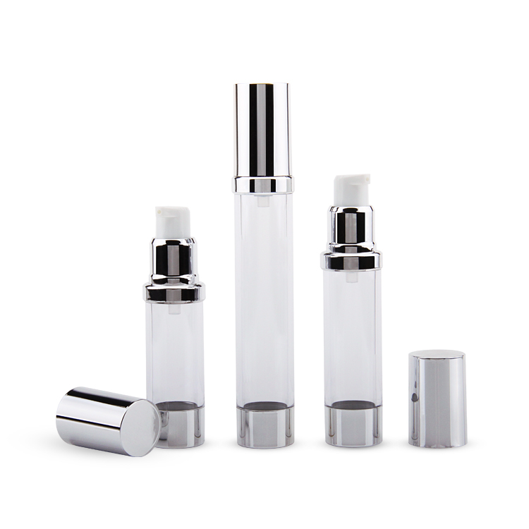Custom Design Personal Care Cosmetic Packaging ABS PP PE 15/20/30Ml Skincare Airless Lotion Pump Bottle