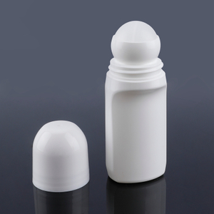 Eco-friendly Custom Logo 50ml Ball Diameter 25.4mm Custom Empty Refillable Roll on Plastic Deodorant Bottle