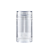 15ml 30ml 50ml 75ml Round Shape Bottom Filling Clear Twist Up Stick Tube Deodorant Container Reusable Deodorant Bottle