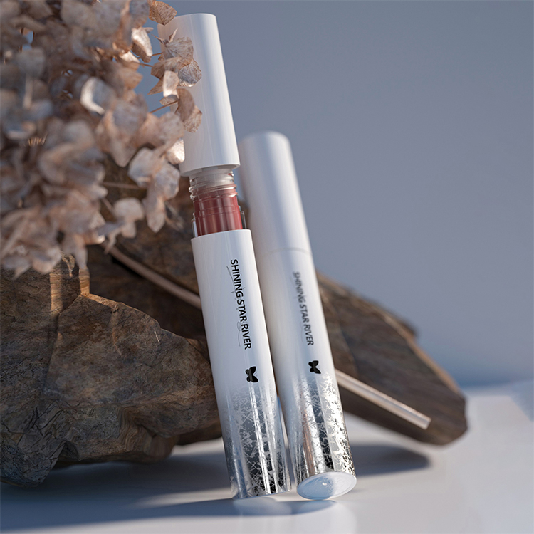 Exquisite 4ml PETG ABS Transparency Cylinder Aesthetic Lip Glaze Lip Gloss Tubes