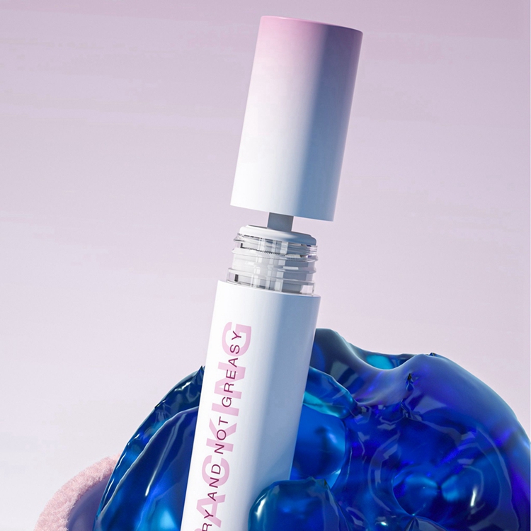 Personalized 4ml PETG Eco-friendly Aesthetic Empty Lip Glaze Cylinder Lip Gloss Tubes With Brush