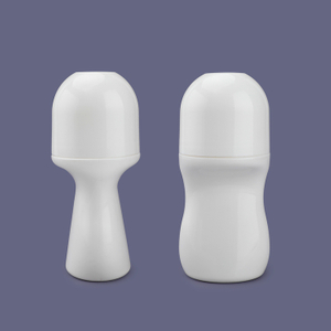 Eco-friendly Refillable Custom Printing Round Shape 50ml Plastic Empty Essential Oil Antiperspirant Fragrance Bottle Perfume Roll On