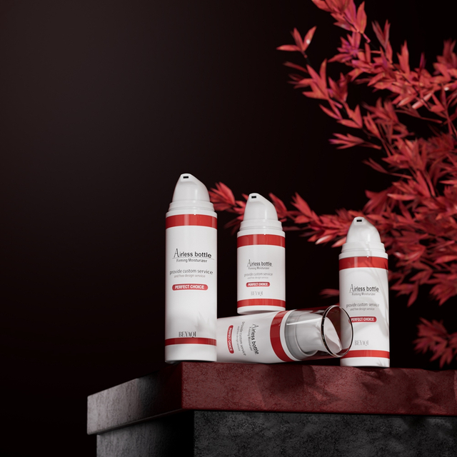 Eye Cream Lotion Skin Care Airless Pump Bottle Portable Refillable 15ml 30ml 50ml Twist Plastic Lotion Bottle Customized Color