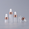 Cosmetic Packaging White 2ml 3ml 5ml Frosted Empty Essential Oil Vials Perfume Glass Dropper Bottles 