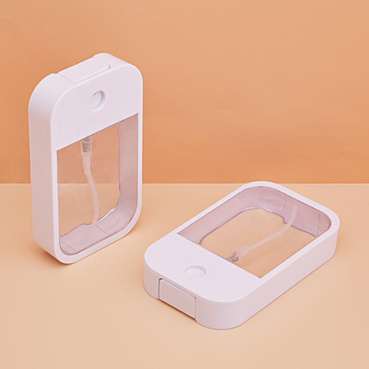 45ml Square Pocket Card Spray Hand Sanitizer Perfume Spray Bottle Personal Care Plastic Pocket Sprayer Bottle