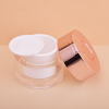 Cosmetic Packaging 50g High Grade Plastic Round Shape Cosmetics Eye Facial Skincare Cream Empty Acrylic Jar With Spatula
