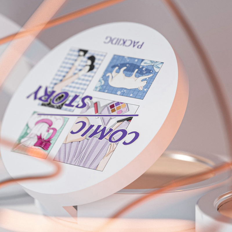 Aesthetic ABS 10g Eco-friendly Loose Powder Case Empty Personalized Compact Powder Case With Mirror