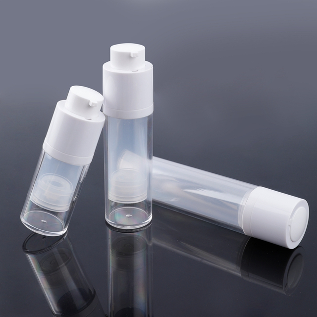 Small Capacity 15ml 30 Ml 50ml Pump Head ABS Portable Moisturizer Bottle Cosmetic Packaging Airless Bottle