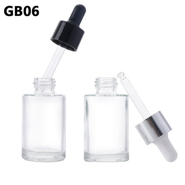 Essential Oil Packaging Bottles with Glass Dropper,transparent Custom Oil 30 Ml Glass Dropper Bottle 