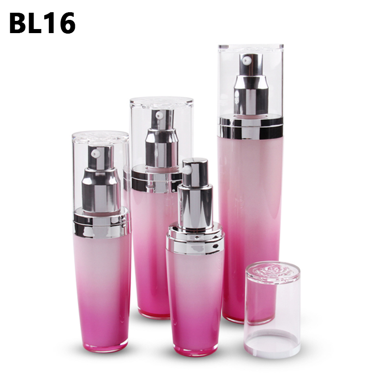 China Supplier Beauty Containers Cosmetic Packaging 15 30 60 100ml Acrylic Foundation Airless Lotion Pump Bottle